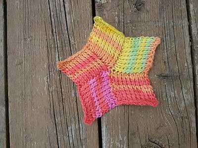 Five Point Pinwheel Motif Free Crochet Pattern