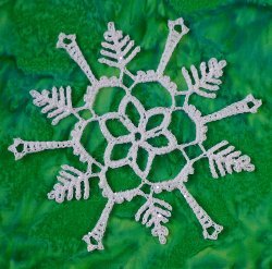 Floral Snowflake Free Crochet Pattern