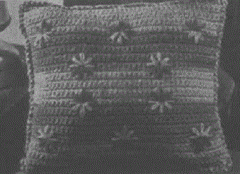 Flower Decked Pillow Free Crochet Pattern