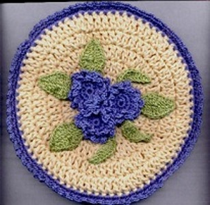 Flowers in Springtime Potholder Free Crochet Pattern