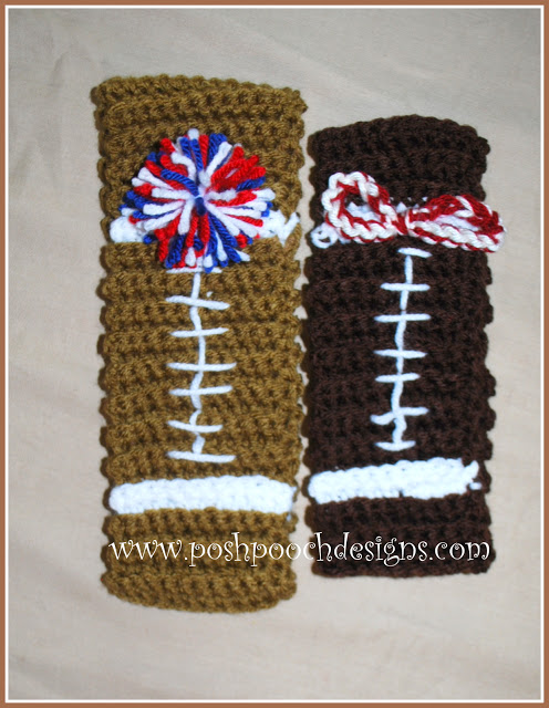 Football Headband Free Crochet Pattern