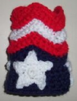 Fourth of July Can Cozy Free Crochet Pattern
