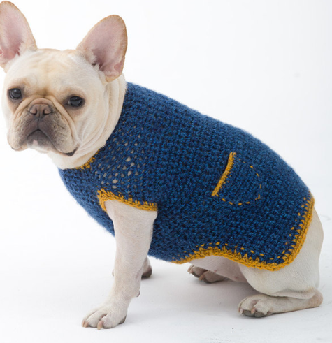 Friday Dog Sweater Free Crochet Pattern