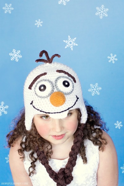 Frozen Snowman Hat Free Crochet Pattern