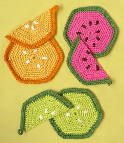 Fruity Potholder Free Crochet Pattern