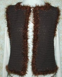 Fun Fur Vest Free Crochet Pattern