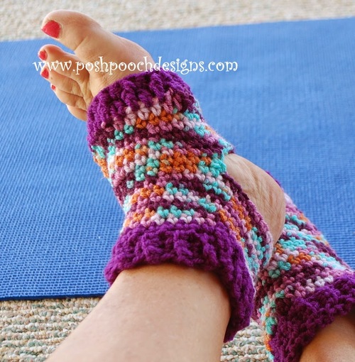 Fun Yoga Socks Free Crochet Pattern
