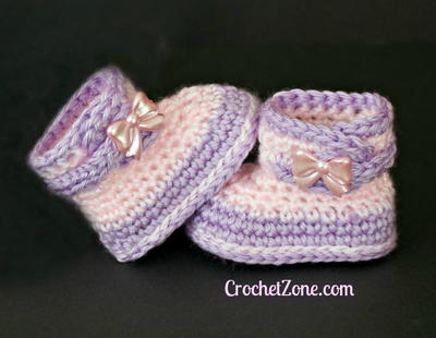 Fuzzy Crochet Booties Free Crochet Pattern