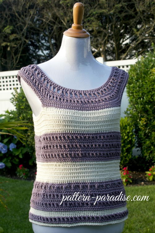 Garden Tank Top Free Crochet Pattern