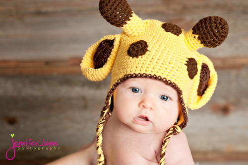 Giraffe Baby Hat Free Crochet Pattern
