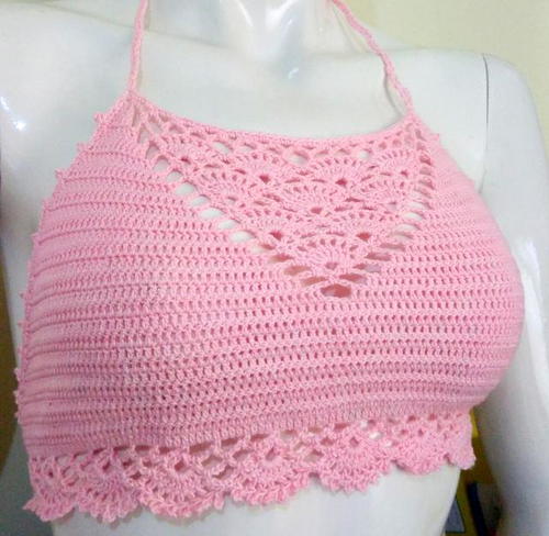 Girlie Crop Top Free Crochet Pattern