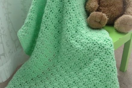Green Baby Blanket Free Crochet Pattern
