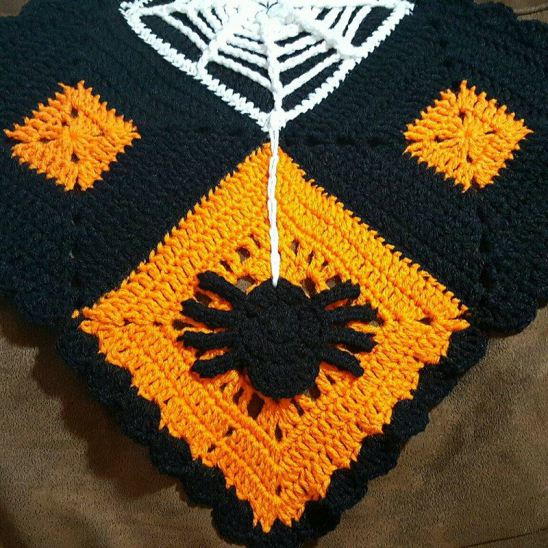 Halloween Table Runner Free Crochet Pattern