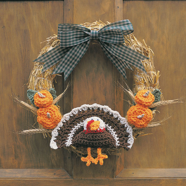 Happy Thanksgiving Wreath Free Crochet Pattern