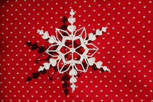 Heart Snowflake Free Crochet Pattern