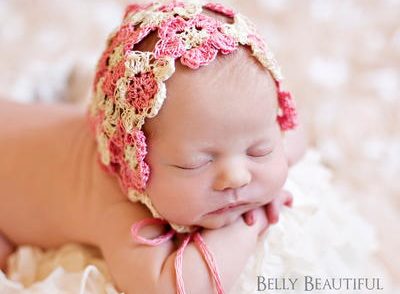 Heirloom Flower Bonnet Free Crochet Pattern