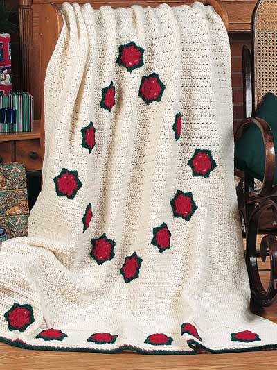 Holiday Star Afghan Free Crochet Pattern