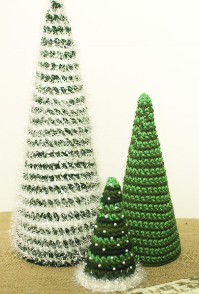 Insanely Fast and Easy Christmas Trees Free Crochet Pattern