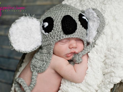 Koala Baby Hat Free Crochet Pattern