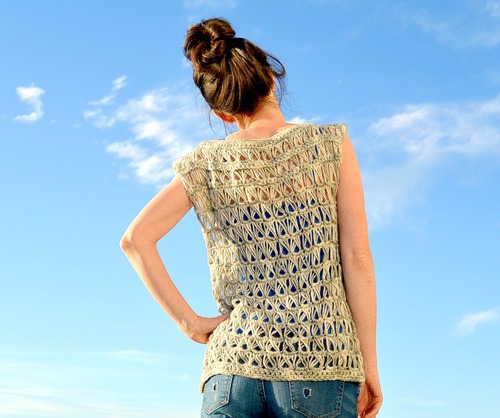Lace Summer Top Free Crochet Pattern