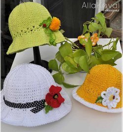 Lacy Garden Party Hat Free Crochet Pattern