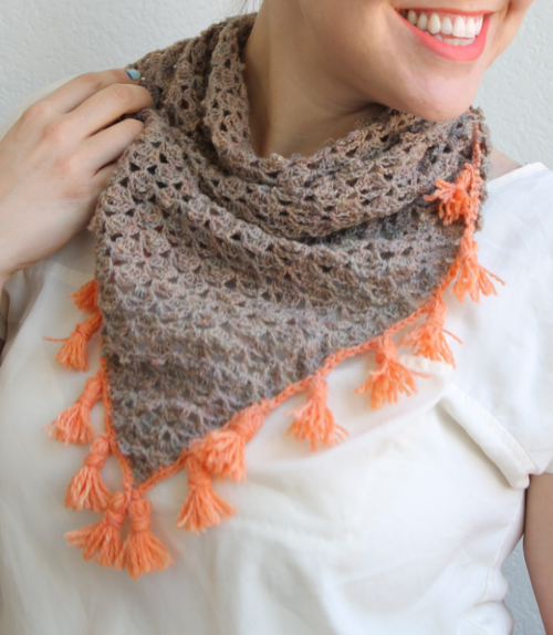 Lacy Tassel Scarf Free Crochet Pattern