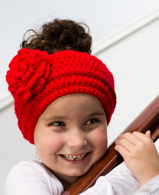 Lady In Red Headband Free Crochet Pattern