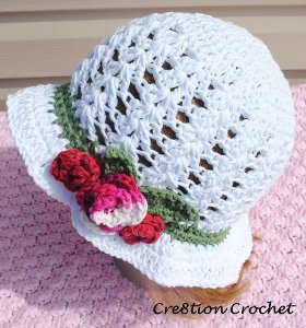 Lightweight Garden Hat Free Crochet Pattern