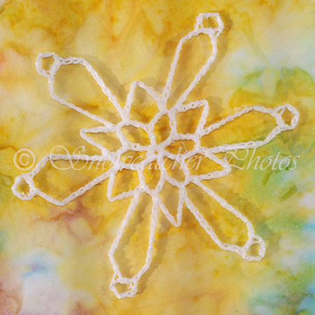 Lite Rail Snowflake Free Crochet Pattern