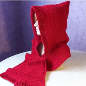 Little Red Riding Hooded Scarf Free Crochet Pattern
