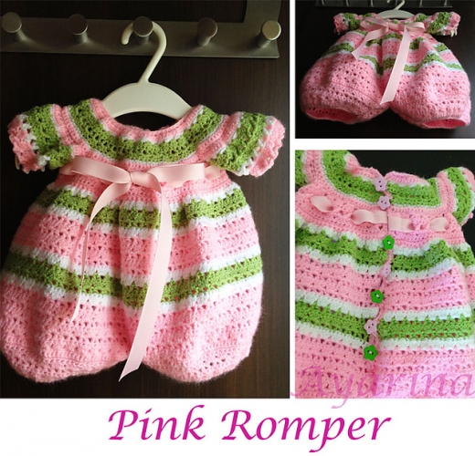 Lollipop Romper Onesie Free Crochet Pattern