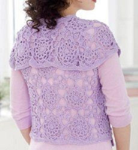 Lovely Lace Vest Free Crochet Pattern