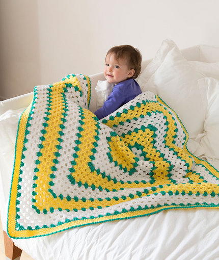 Makin’ Squares Blanket Free Crochet Pattern