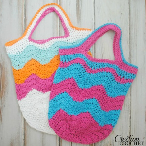 Making Waves Beach Bag Free Crochet Pattern