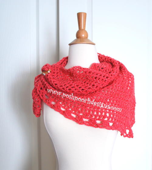 Mary Triangle Scarf Free Crochet Pattern