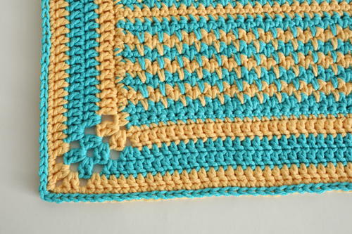 Mellow Yellow Rug Free Crochet Pattern
