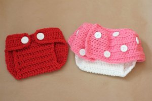 Mickey and Minnie Inspired Diaper Covers Free Crochet Patterns