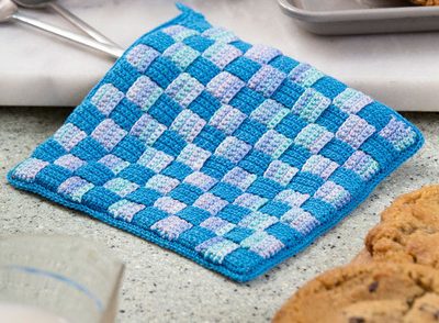 Milk & Cookies Hotpad Free Crochet Pattern