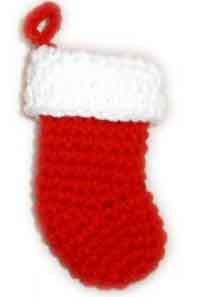 Mini Stocking Ornament Free Crochet Pattern