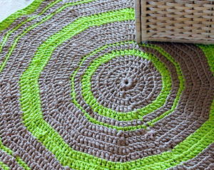 Neon Jersey Rug Free Crochet Pattern