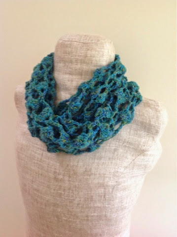 Ocean Infinity Scarf Free Crochet Pattern