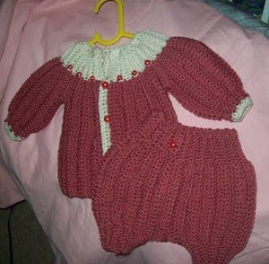 One Piece Wonder Baby Diaper Cover Free Crochet Pattern
