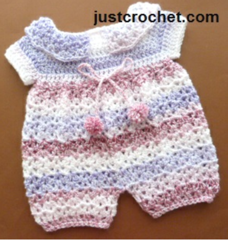 Onesie Jumpsuit Free Crochet Pattern