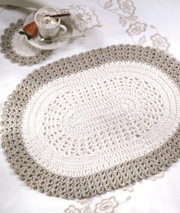 Oval Placemat Free Crochet Pattern