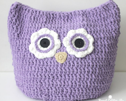 Owl Pillow Free Crochet Pattern
