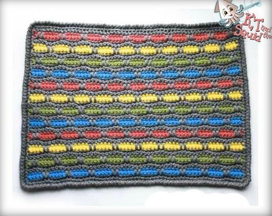 Peek Color Rug Free Crochet Pattern