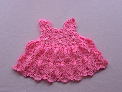 Pinky Pie Baby Dress Free Crochet Pattern
