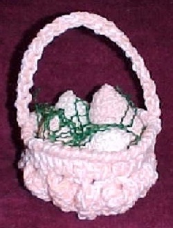 Pretty Easter Basket Free Crochet Pattern
