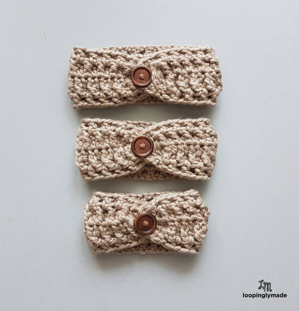 Quick Chunky Headband Free Crochet Pattern