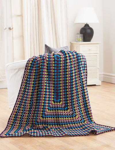 Quick and Easy Jeweled Afghan Free Crochet Pattern